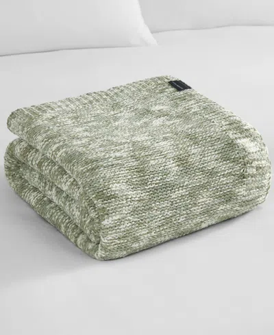 Lucky Brand Logan Chenille Throw, 50" X 70" In Taupe,sage
