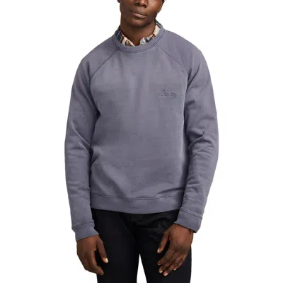 Lucky Brand Logo Fleece Sweatshirt In Vintage Indigo