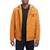Lucky Brand Loki Workwear Soft Shell Faux Shearling Jacket In Tobacco