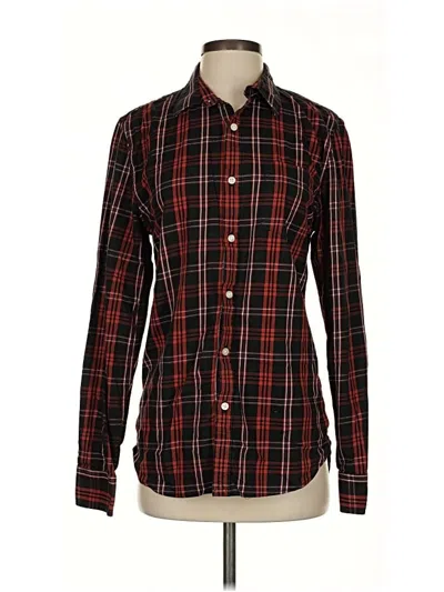 Pre-owned Lucky Brand Long Sleeve Button Down Shirt In Black