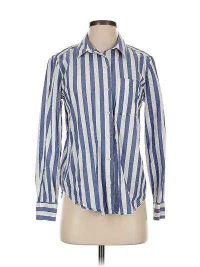 Pre-owned Lucky Brand Long Sleeve Button Down Shirt In Blue