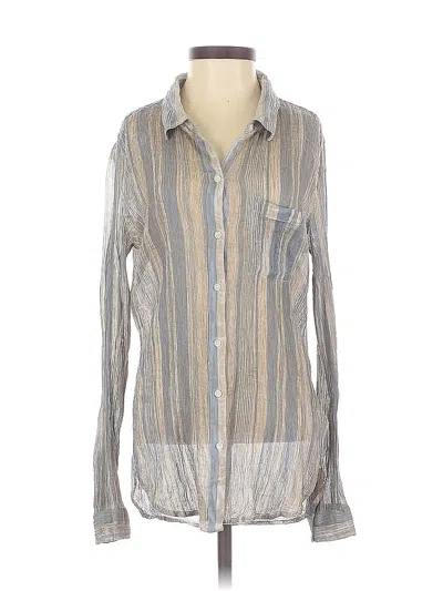 Pre-owned Lucky Brand Long Sleeve Button Down Shirt In Blue