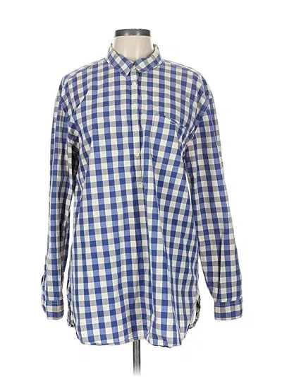 Pre-owned Lucky Brand Long Sleeve Button Down Shirt In Blue