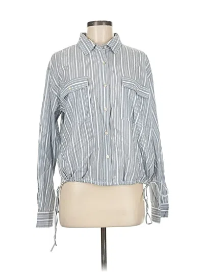 Pre-owned Lucky Brand Long Sleeve Button Down Shirt In Blue