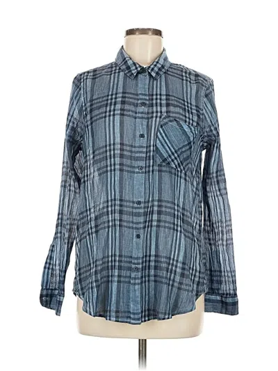 Pre-owned Lucky Brand Long Sleeve Button Down Shirt In Blue