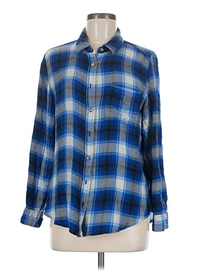 Pre-owned Lucky Brand Long Sleeve Button Down Shirt In Blue