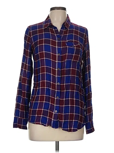 Pre-owned Lucky Brand Long Sleeve Button Down Shirt In Blue