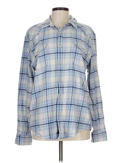 Pre-owned Lucky Brand Long Sleeve Button Down Shirt In Blue