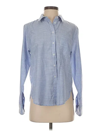 Pre-owned Lucky Brand Long Sleeve Button Down Shirt In Blue