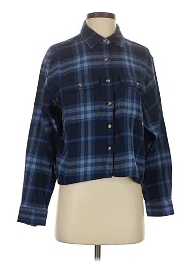 Pre-owned Lucky Brand Long Sleeve Button Down Shirt In Blue