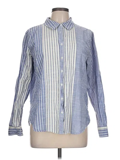 Pre-owned Lucky Brand Long Sleeve Button Down Shirt In Blue