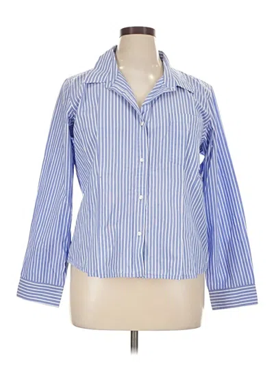 Lucky Brand Long Sleeve Button Down Shirt In Blue