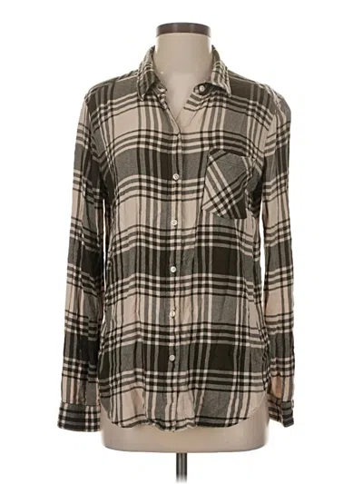 Pre-owned Lucky Brand Long Sleeve Button Down Shirt In Gray