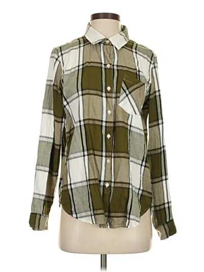 Pre-owned Lucky Brand Long Sleeve Button Down Shirt In Green