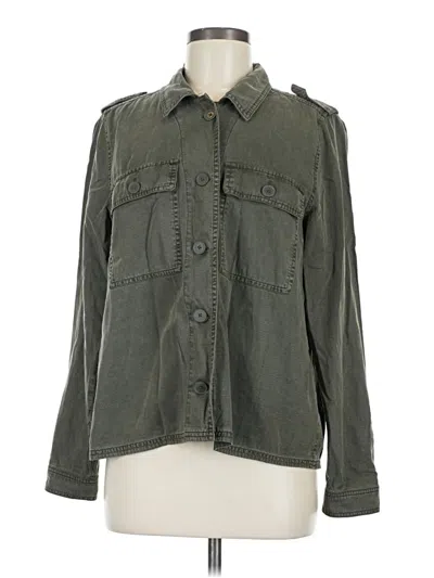 Lucky Brand Long Sleeve Button Down Shirt In Green