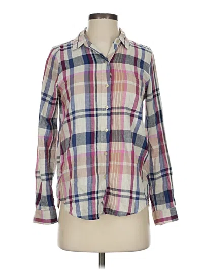 Pre-owned Lucky Brand Long Sleeve Button Down Shirt In Pink