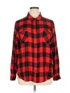 Lucky Brand Long Sleeve Button Down Shirt In Red