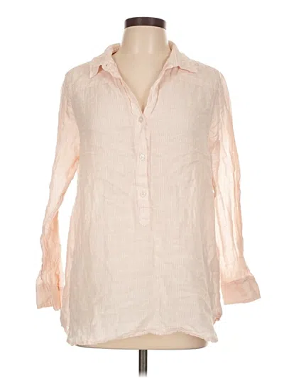 Pre-owned Lucky Brand Long Sleeve Button Down Shirt In Tan