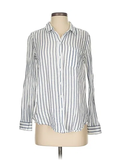 Pre-owned Lucky Brand Long Sleeve Button Down Shirt In White