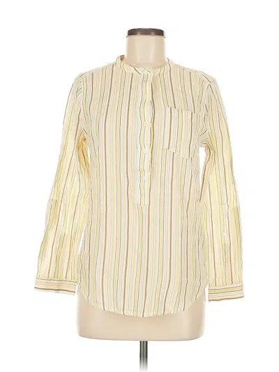 Pre-owned Lucky Brand Long Sleeve Button Down Shirt In Yellow