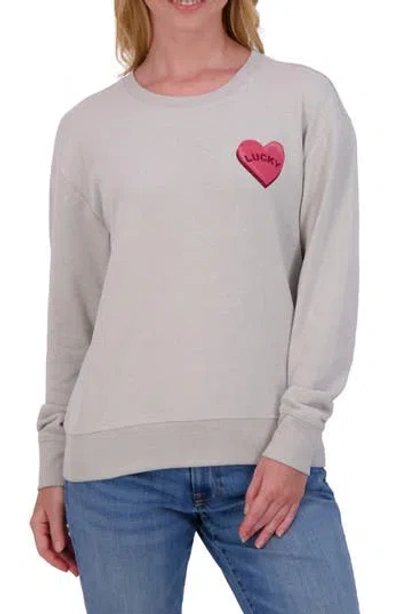 Lucky Brand Long Sleeve Graphic T-shirt In Light Heather Grey
