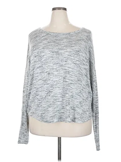 Pre-owned Lucky Brand Long Sleeve T-shirt In Silver