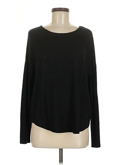 Pre-owned Lucky Brand Long Sleeve T-shirt In Black