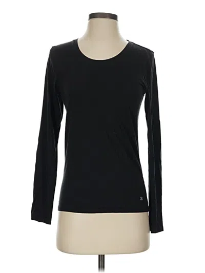 Pre-owned Lucky Brand Long Sleeve T-shirt In Black