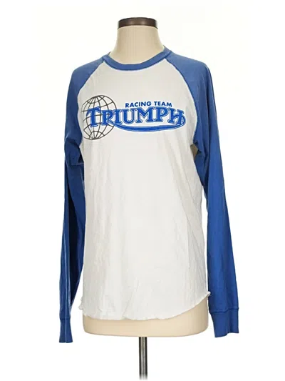 Pre-owned Lucky Brand Long Sleeve T-shirt In Blue