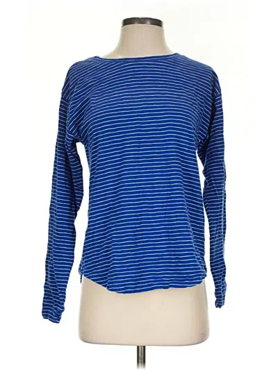 Pre-owned Lucky Brand Long Sleeve T-shirt In Blue