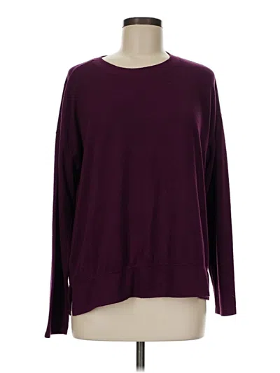 Pre-owned Lucky Brand Long Sleeve T-shirt In Burgundy