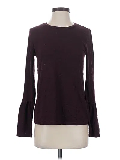 Pre-owned Lucky Brand Long Sleeve T-shirt In Burgundy