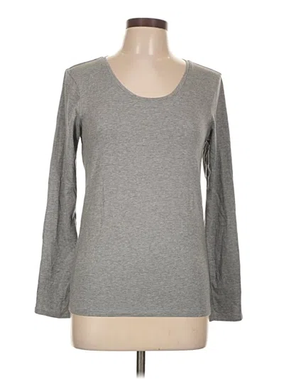 Pre-owned Lucky Brand Long Sleeve T-shirt In Gray