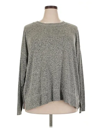Pre-owned Lucky Brand Long Sleeve T-shirt In Gray