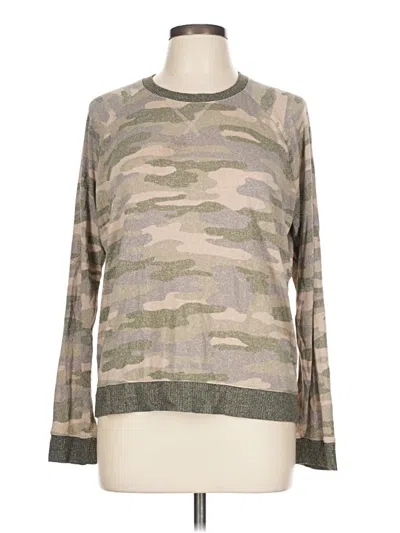 Pre-owned Lucky Brand Long Sleeve T-shirt In Gray