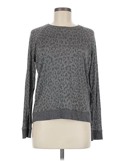 Pre-owned Lucky Brand Long Sleeve T-shirt In Gray
