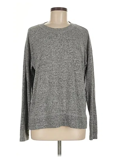 Pre-owned Lucky Brand Long Sleeve T-shirt In Gray