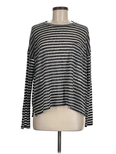 Pre-owned Lucky Brand Long Sleeve T-shirt In Gray