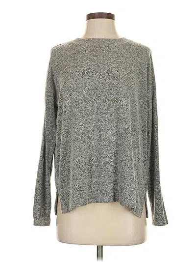 Pre-owned Lucky Brand Long Sleeve T-shirt In Gray