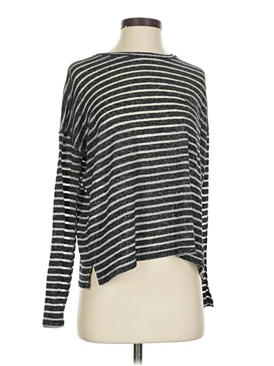 Pre-owned Lucky Brand Long Sleeve T-shirt In Gray