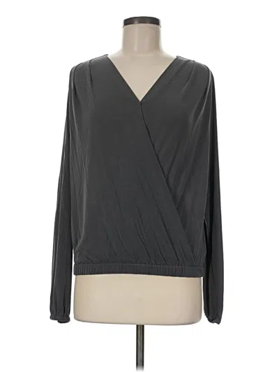 Pre-owned Lucky Brand Long Sleeve T-shirt In Gray