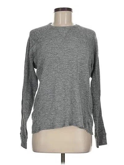 Pre-owned Lucky Brand Long Sleeve T-shirt In Gray