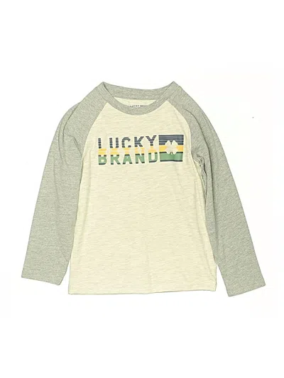 Pre-owned Lucky Brand Kids' Long Sleeve T-shirt In Green