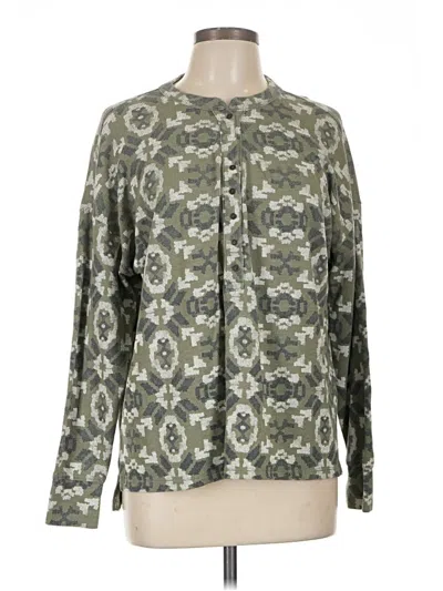Pre-owned Lucky Brand Long Sleeve T-shirt In Green