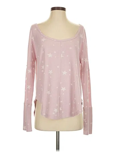 Pre-owned Lucky Brand Long Sleeve T-shirt In Pink