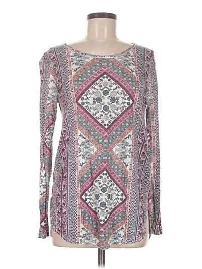 Pre-owned Lucky Brand Long Sleeve T-shirt In Purple