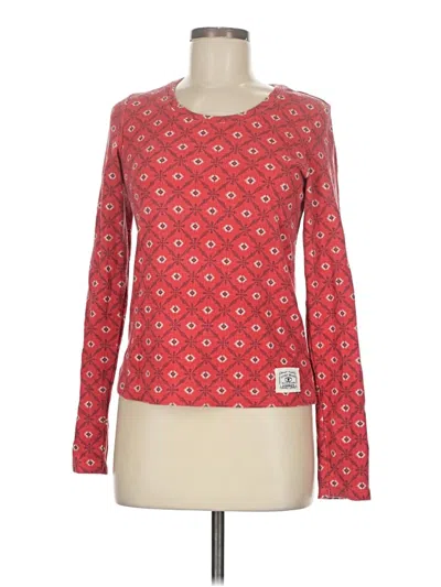 Pre-owned Lucky Brand Long Sleeve T-shirt In Red