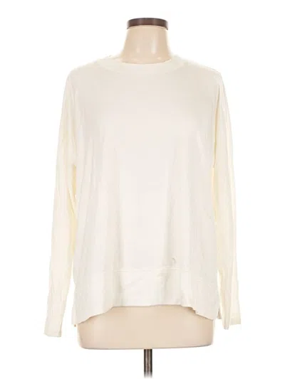 Pre-owned Lucky Brand Long Sleeve T-shirt In White