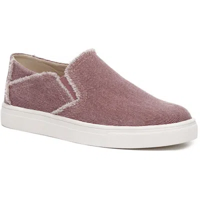Lucky Brand Loxiy Womens Slip On Lifestyle Sock Sneakers In Pink