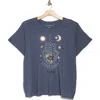 Lucky Brand Lucky Hamsa Graphic T-shirt In Night Shadow Blue